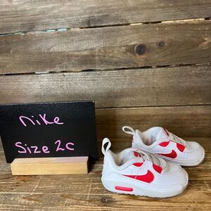 Childrens Nike Air‎ Max 90 Crib White Comfort Athletic Shoes Sneakers Size 2 C